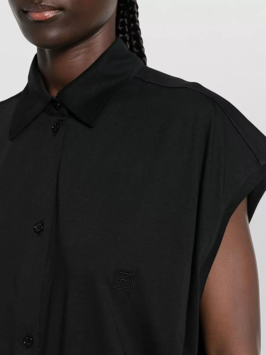 Totême Cotton Sleeveless Shirt Dress