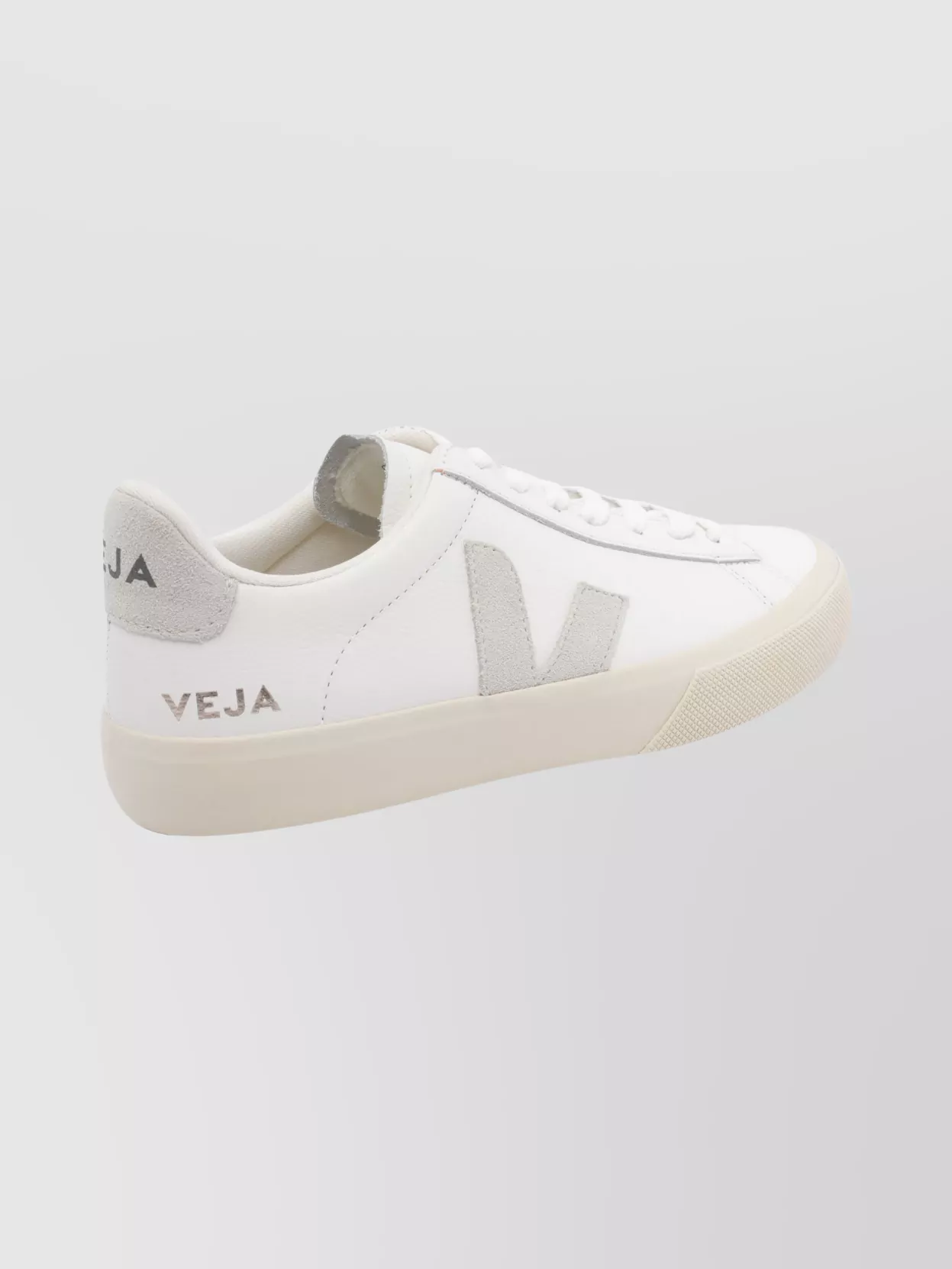 Veja Round Toe Low Top Leather Sneakers