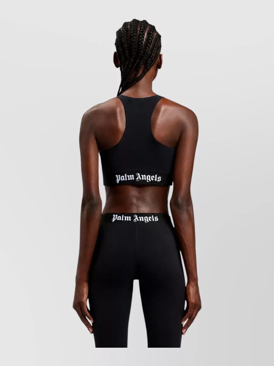 Palm Angels Cotton Logo Sport Bra