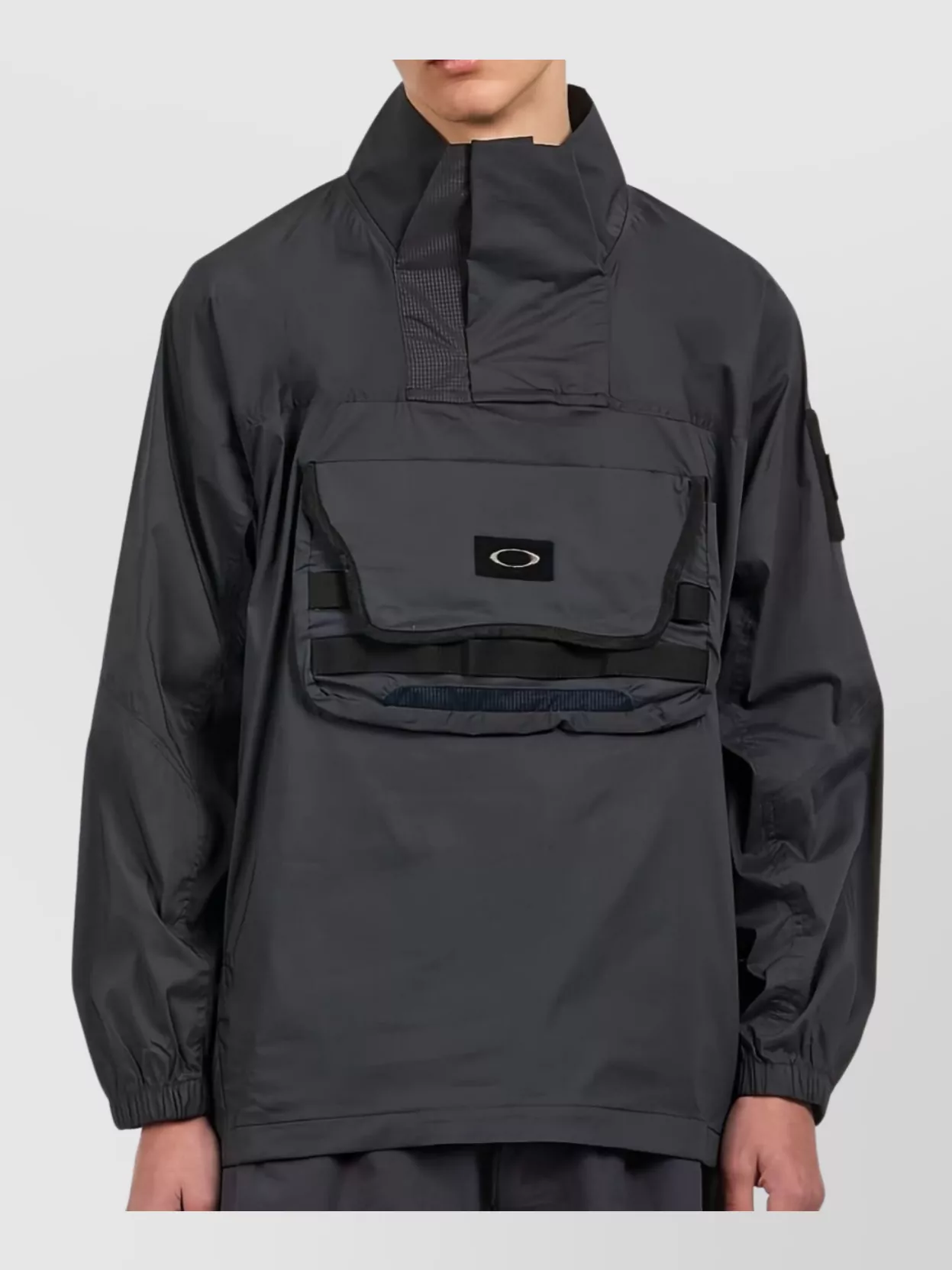 Oakley Versatile Jacket With High Collar And Cuffs In Black