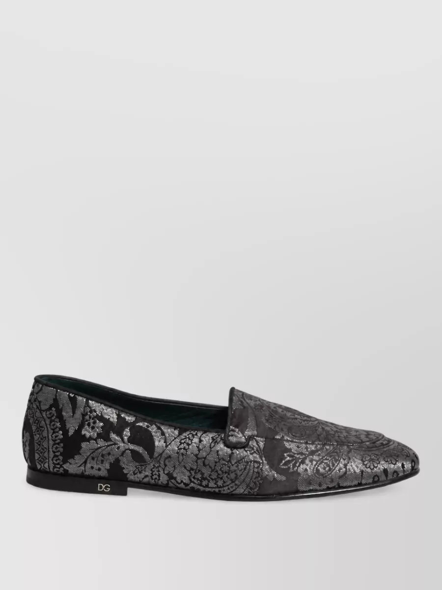 Dolce&Gabbana Leather Slip-On Slippers
