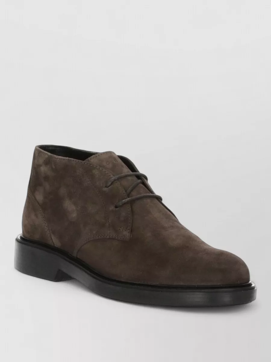 Hogan leather lace up boots