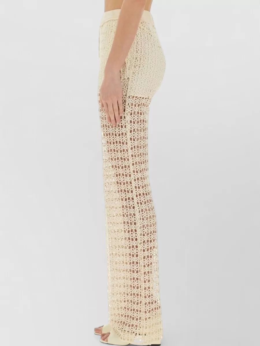 Alysi Macramé Wide-Leg Trousers