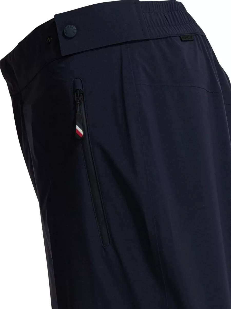 Moncler Grenoble Tapered Trousers Zippered Pockets Buttoned Waist Adjustable Cuffs