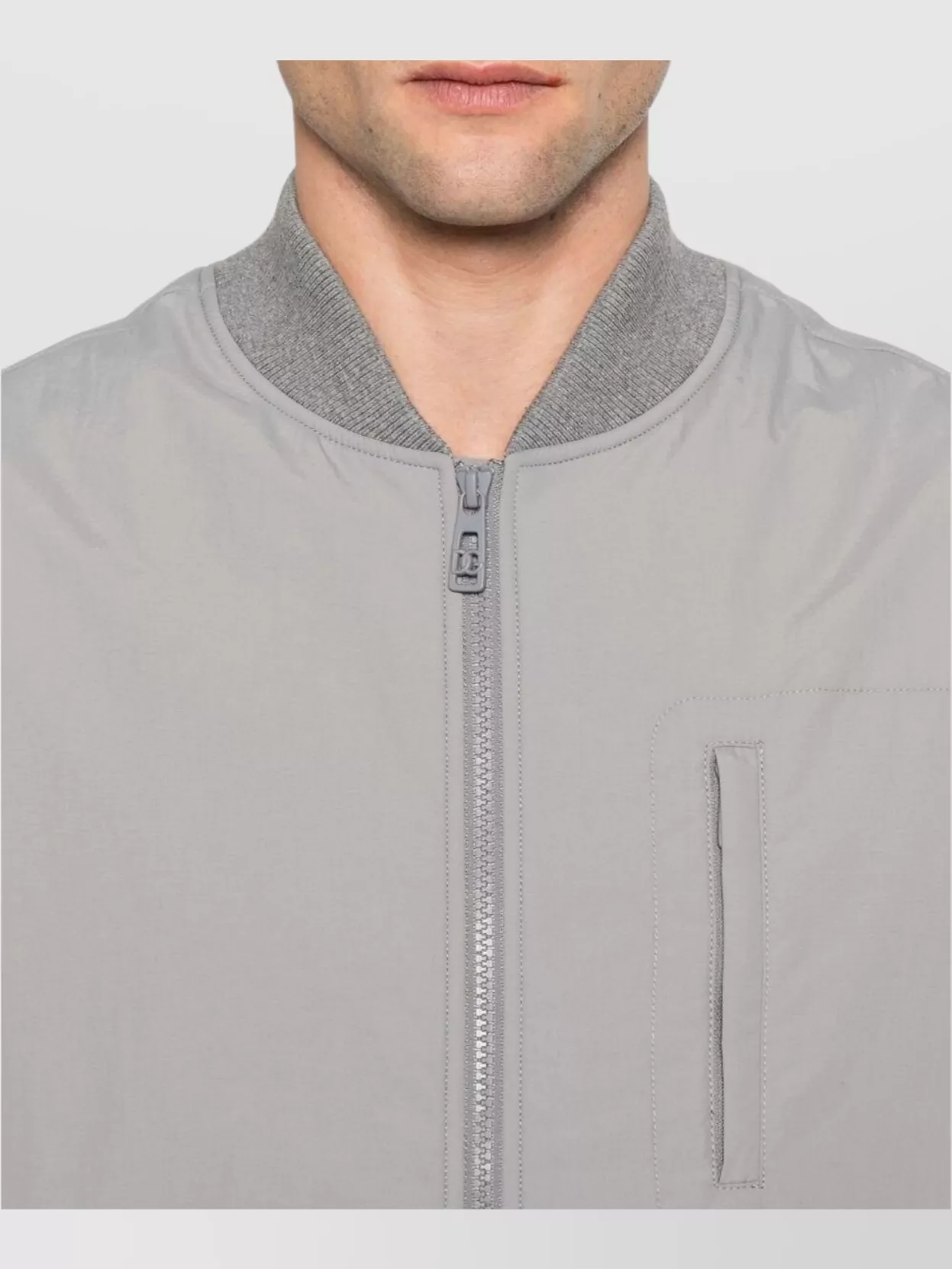 Dolce&Gabbana Sleeveless Ribbed Collar Jacket Pockets