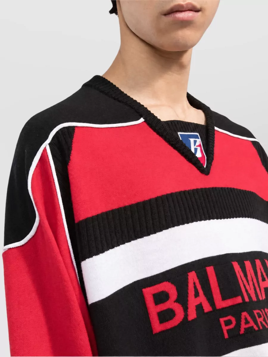 Balmain Virgin Wool Boxy Sweater
