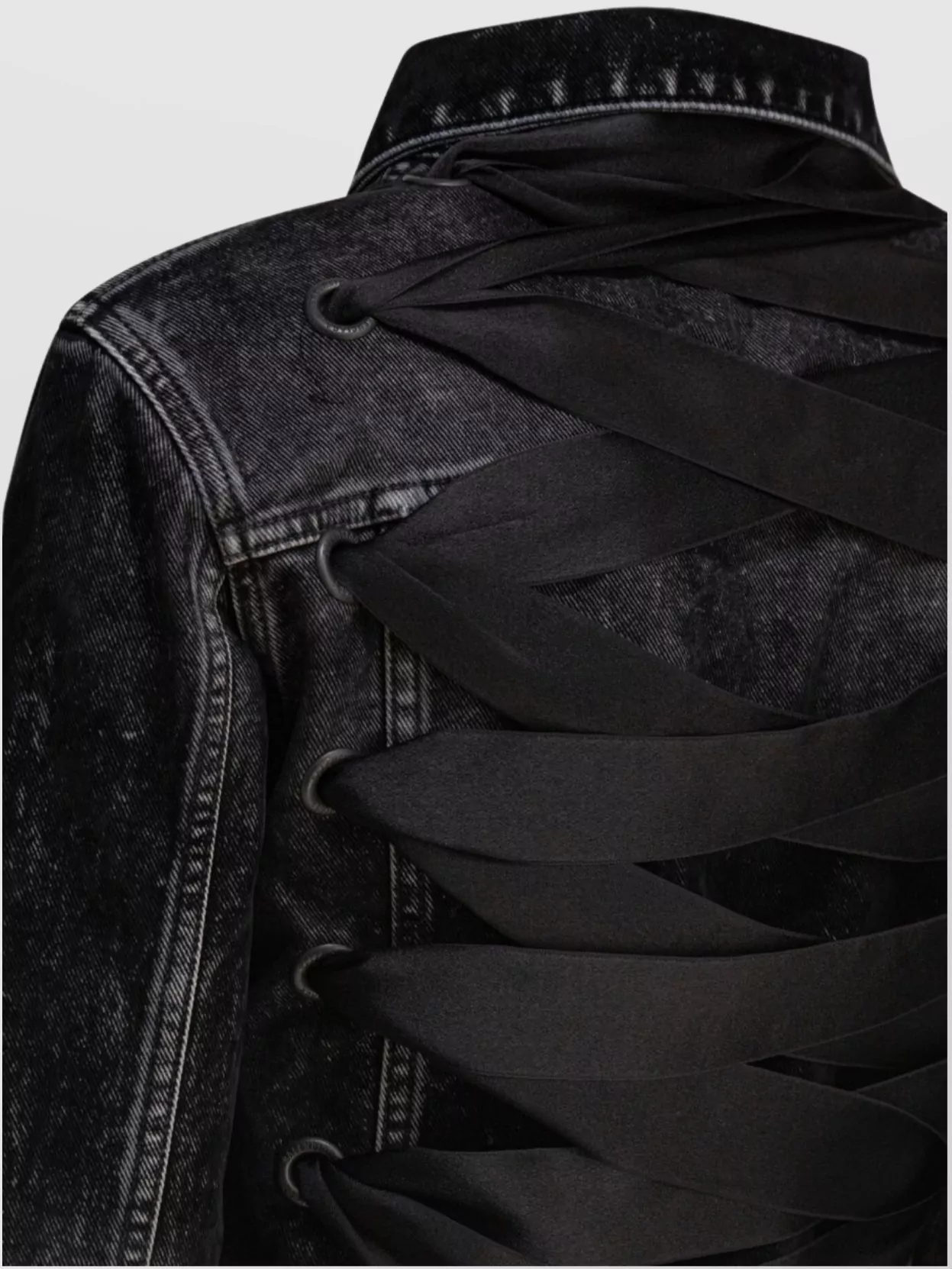 Balenciaga Lace-Up Back Long Sleeves Front Pockets