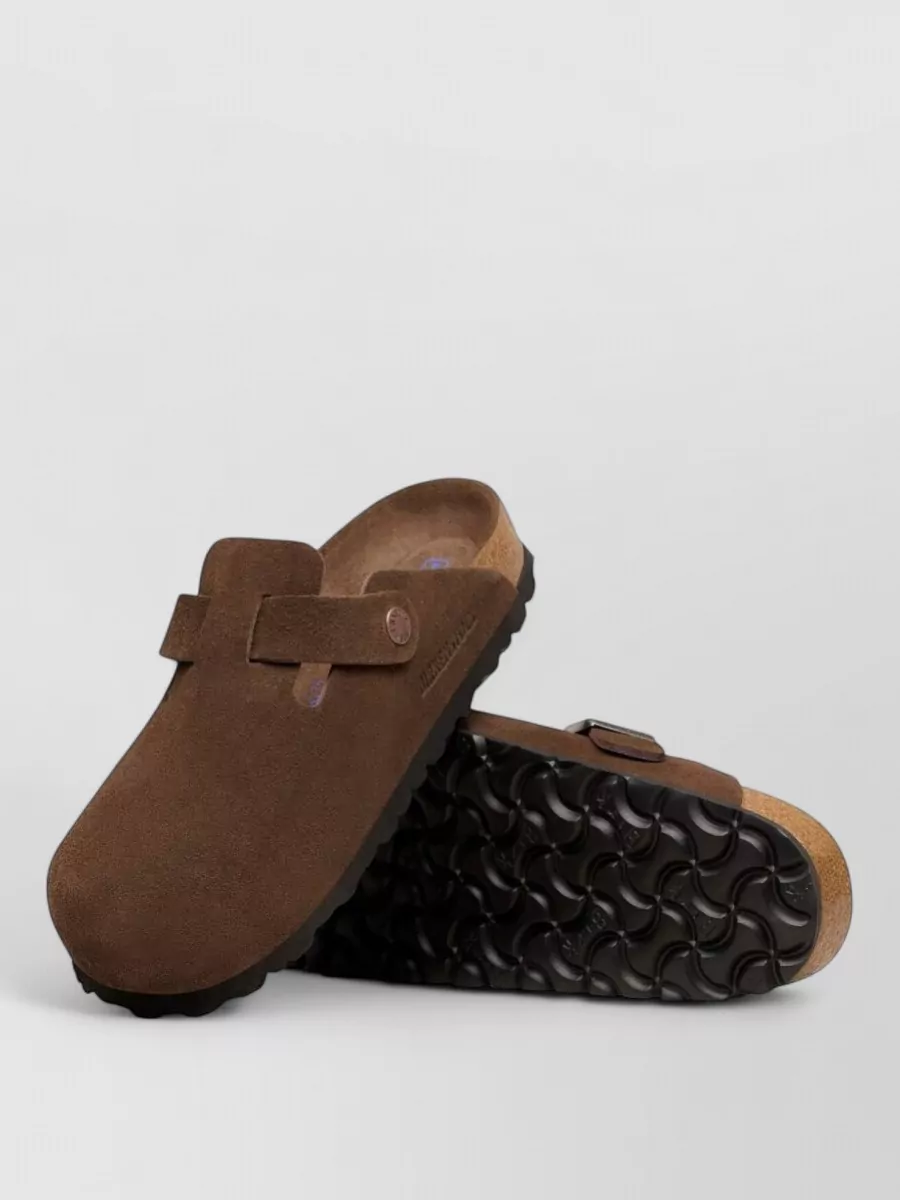 Birkenstock suede leather mules