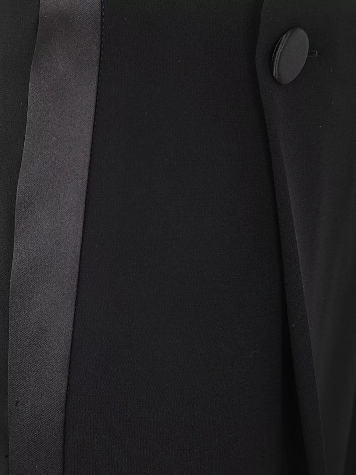 Max Mara High Waist Wide Leg Trousers With Buttons In Black