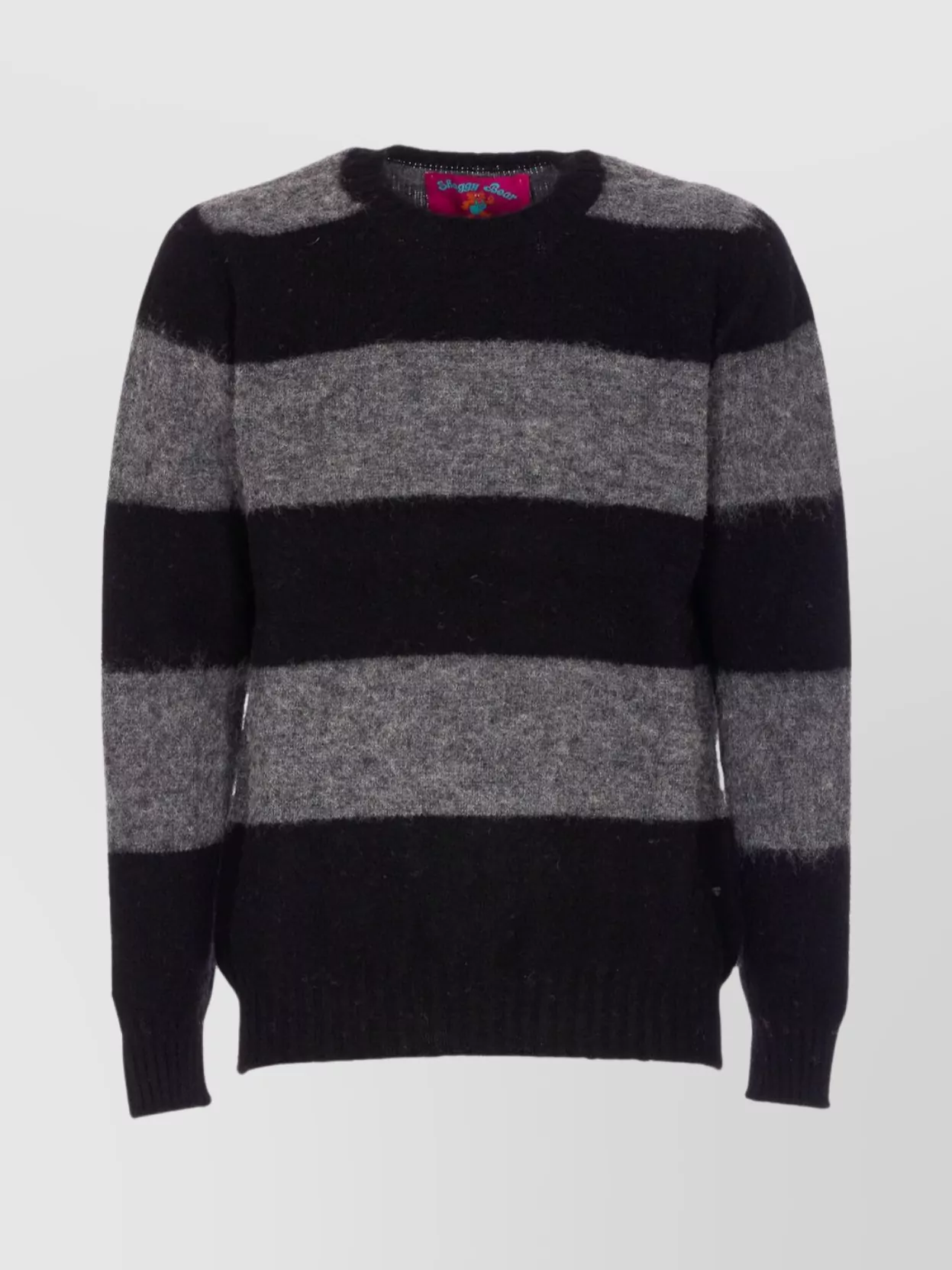 Howlin Striped Wool Crewneck Long-Sleeve Jumper