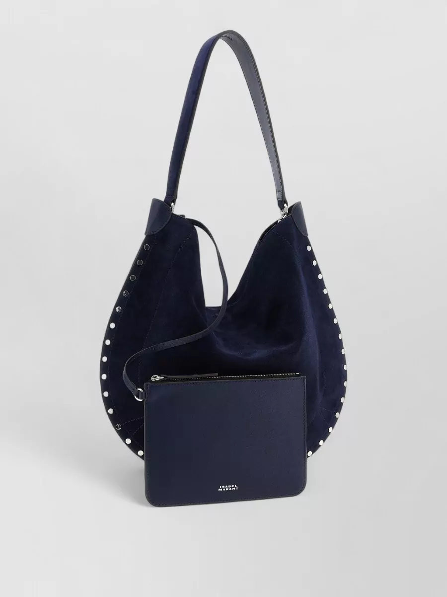Isabel Marant Oskan Moon Leather Shoulder Bag