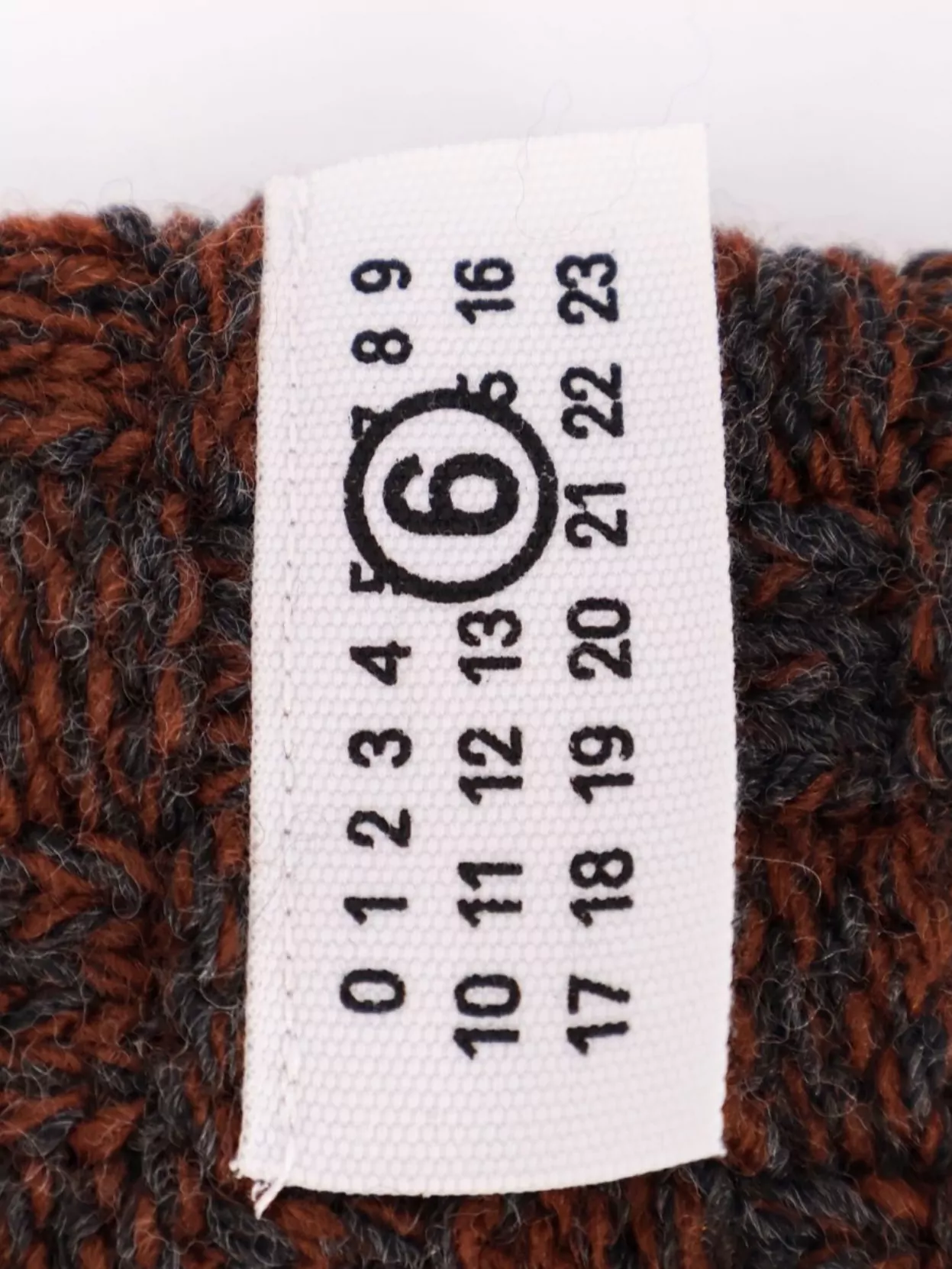 Mm6 Maison Margiela Distressed Effect Wool Blend Scarf