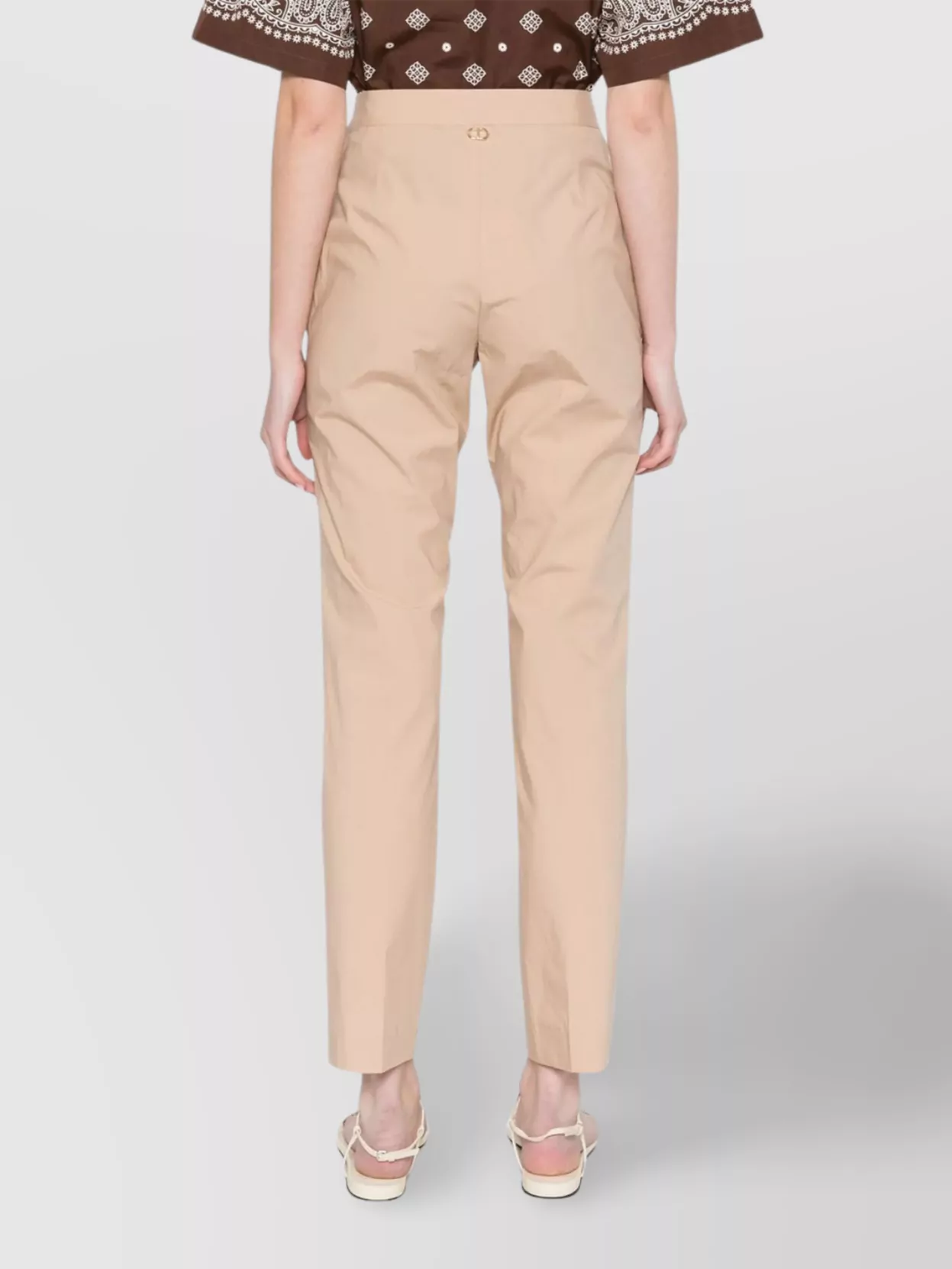 Twin-Set Straight Leg Trousers Belt Loops