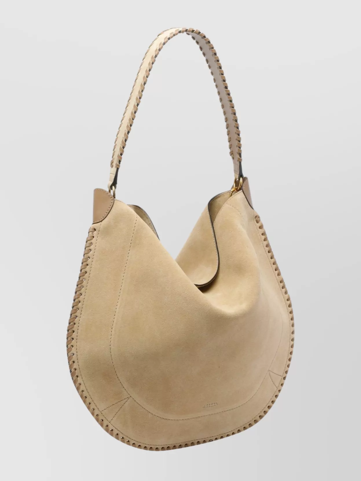 Isabel Marant Curved Shoulder Bag Stitch Detailing