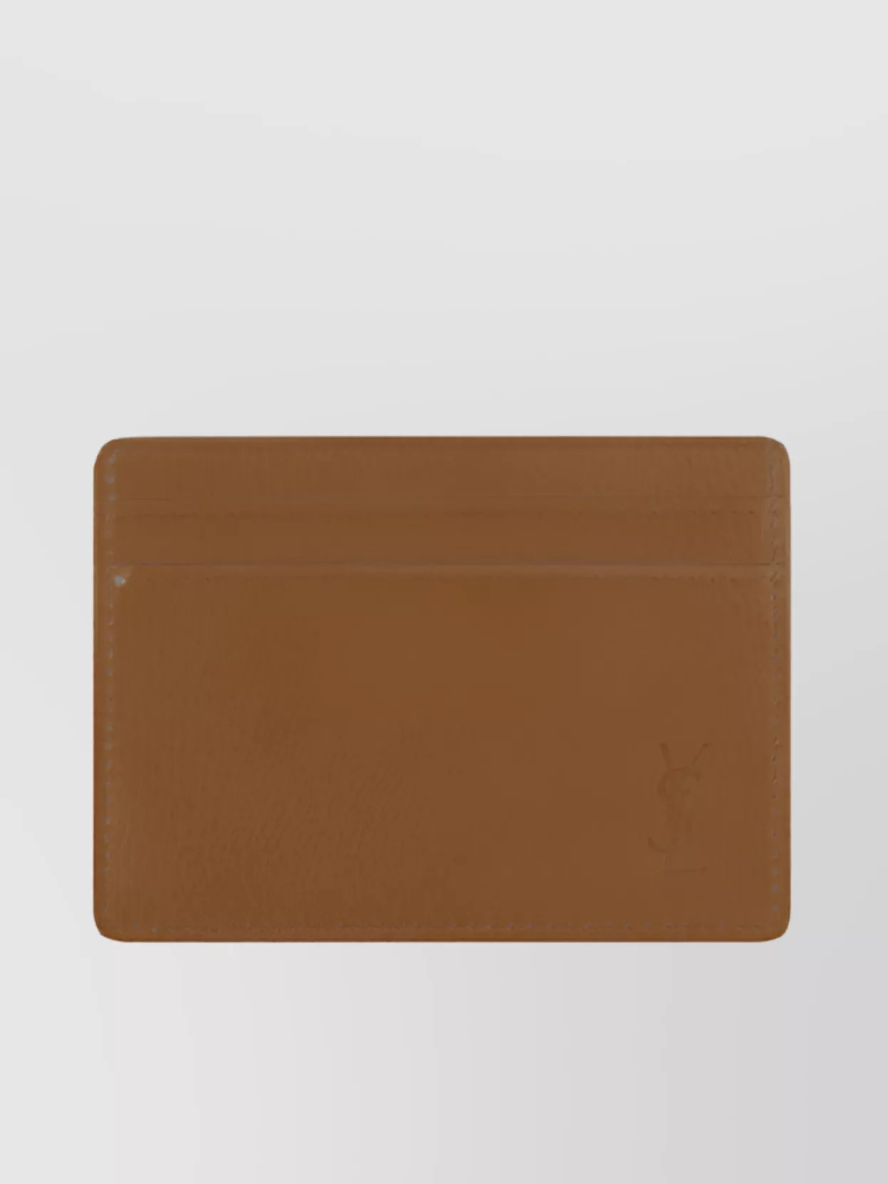 Shop Saint Laurent Milo Leather Card Holder