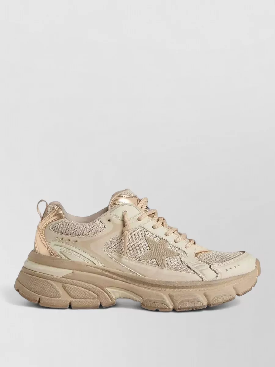 Golden Goose leather and suede low-top sneakers