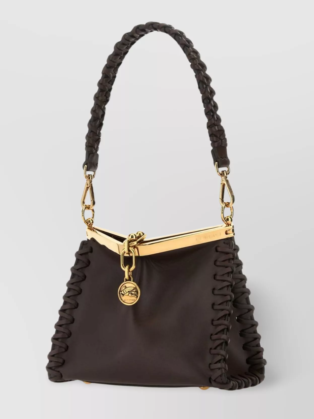 Shop Etro Vela Mini Handbag Braided Strap Detail