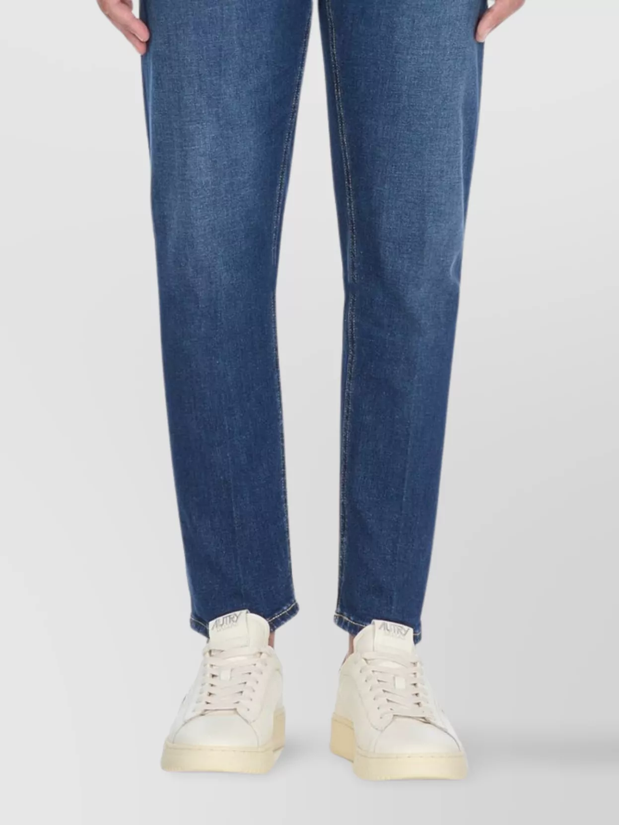 Autry Low Top Leather Sneakers With Raised Sole