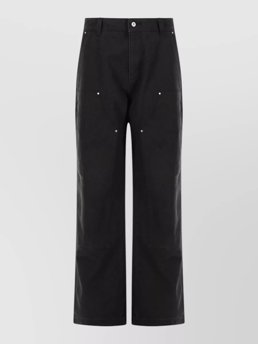 Represent cotton wide-leg trousers