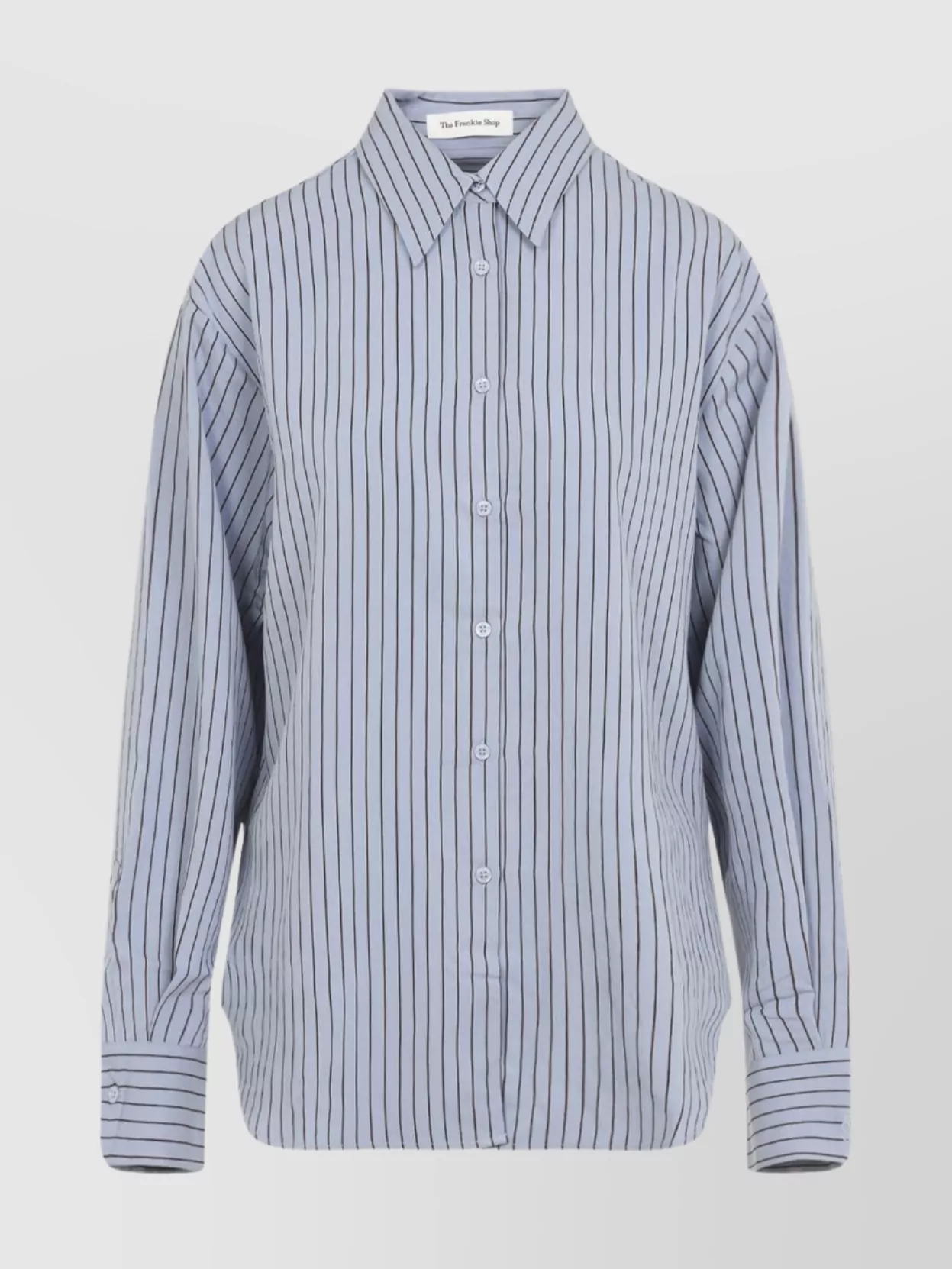 The Frankie Shop Striped Lyocell Shirt Dropped Shoulders