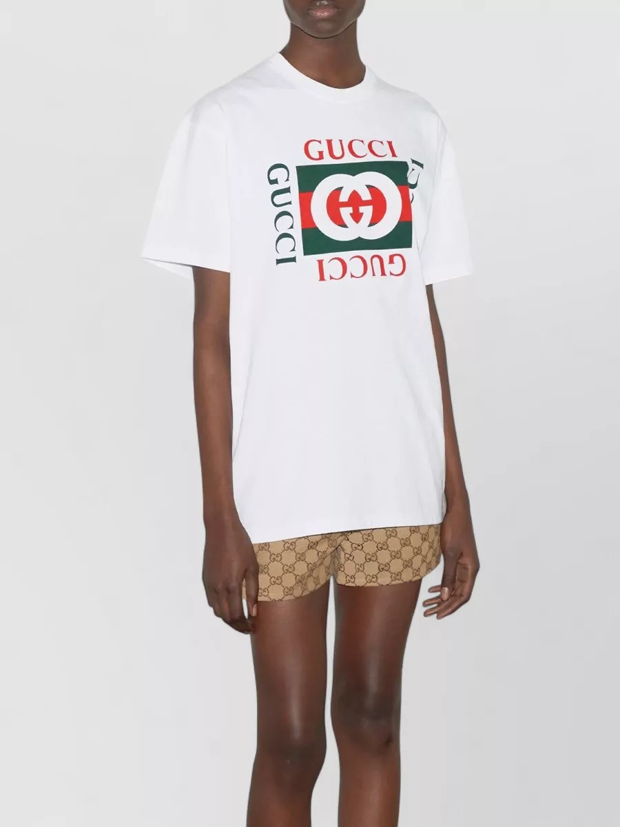 Gucci Printed Cotton Jersey Regular-Fit Crewneck Short-Sleeve T-Shirt