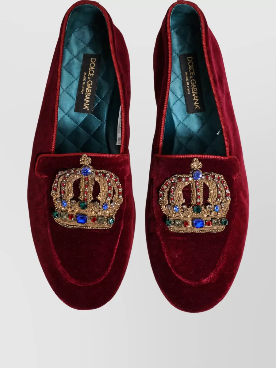 Dolce&Gabbana Velvet Slippers