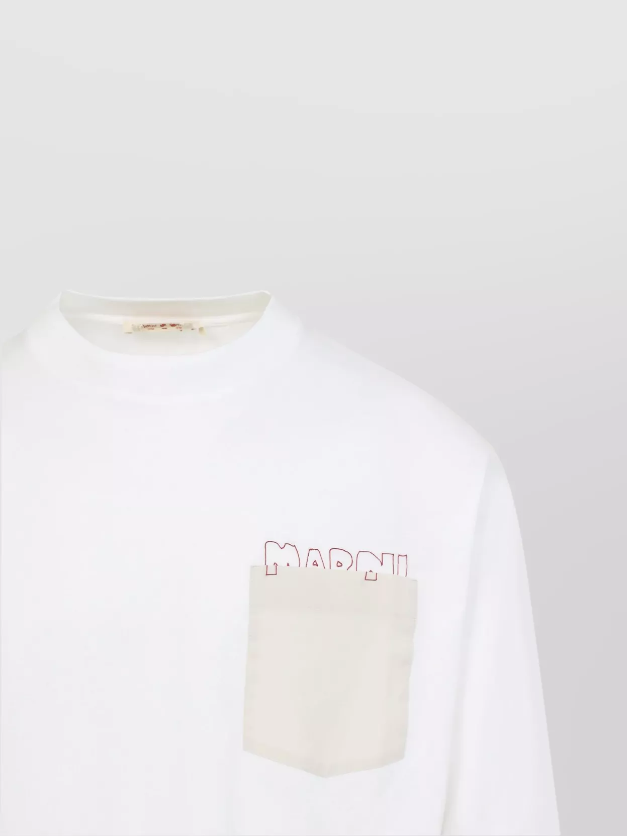 Marni T-Shirt With Chest Pocket And Long Sleeves