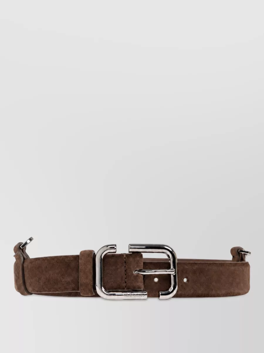 The Attico leather belt