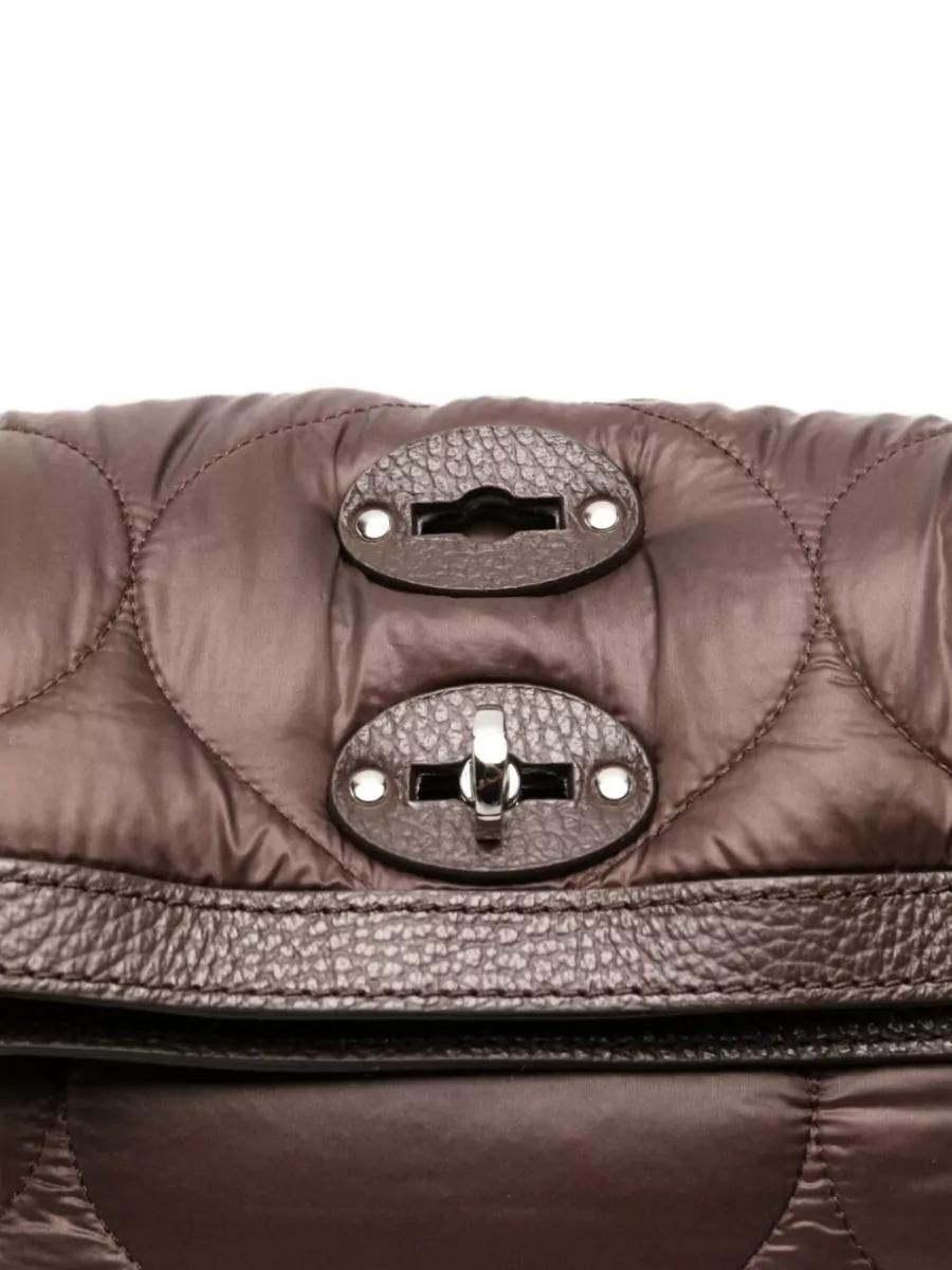 Zanellato Leather Quilted Studded Tote Bag