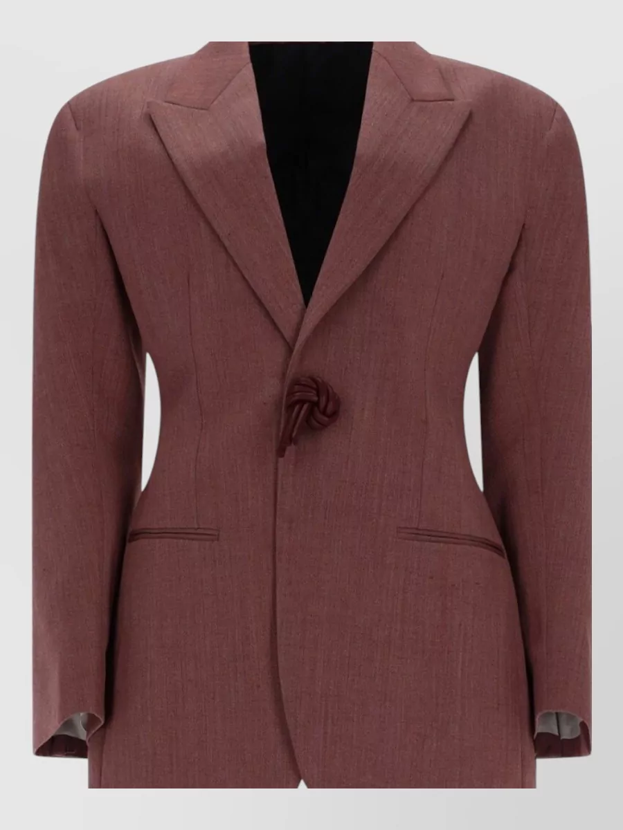 Bottega Veneta wool linen suit jacket