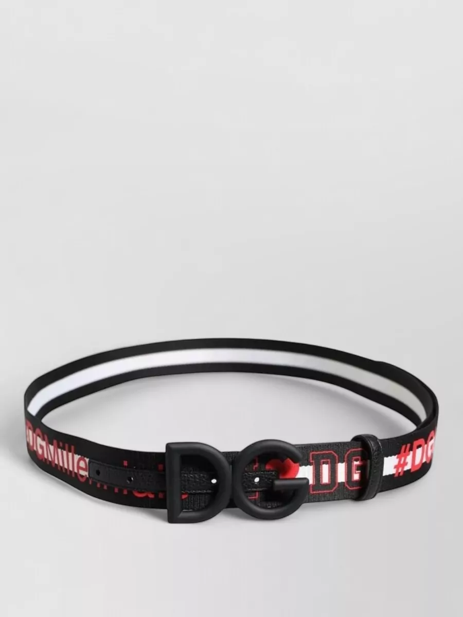 Dolce&Gabbana Logo Print Belt