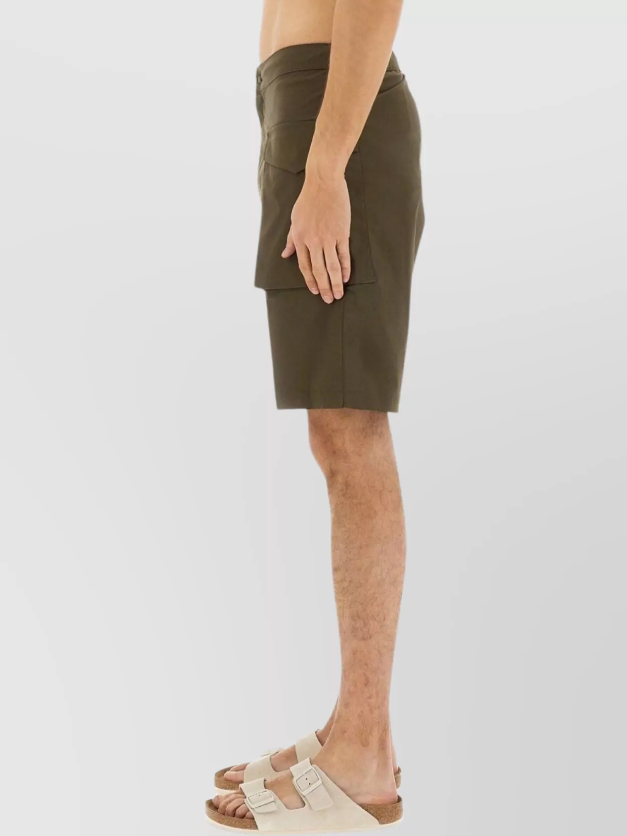 Shop Aspesi Knee Length Bermuda Shorts With Flap Pockets