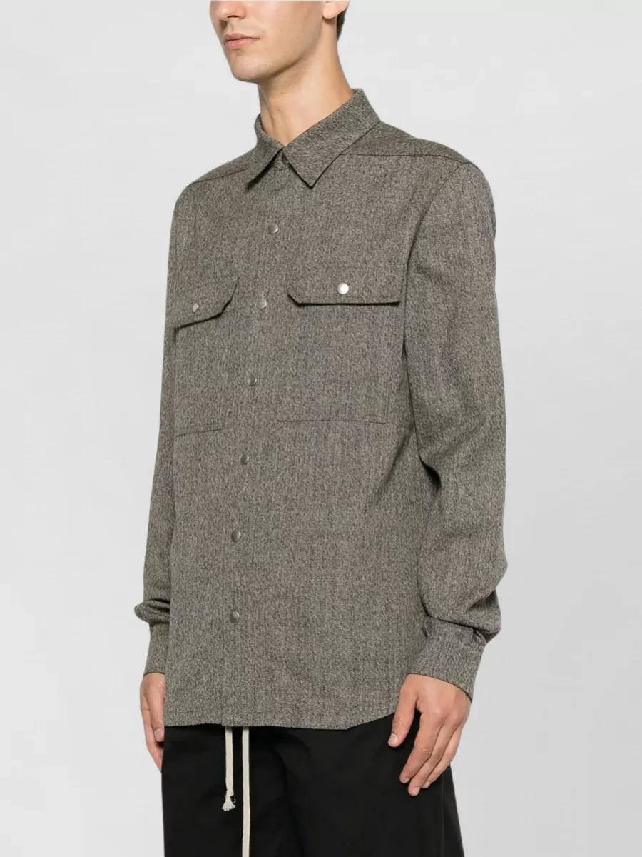Rick Owens Wool Shirt Jacket