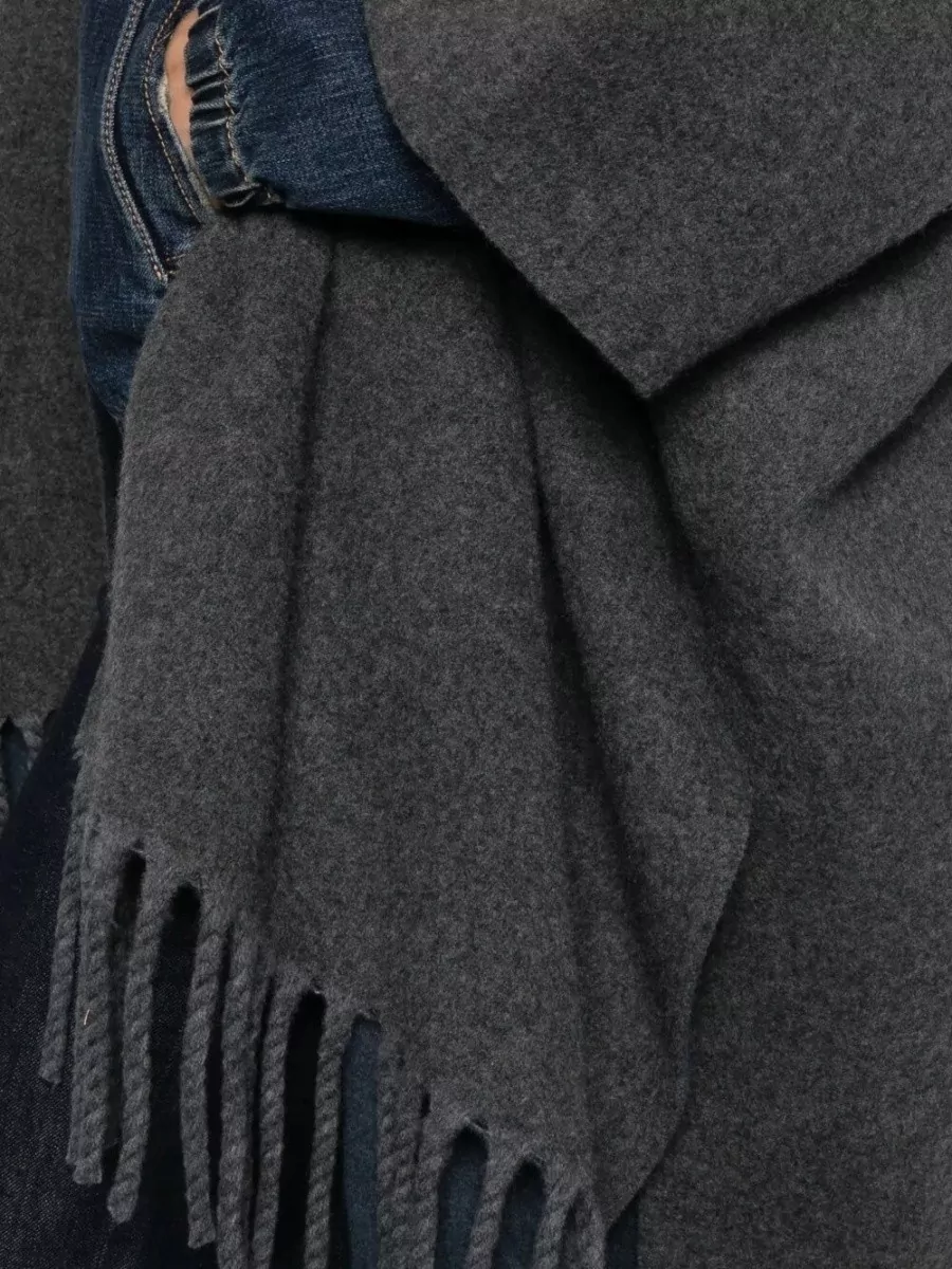 Brunello Cucinelli Open Style Poncho Fringe Detail