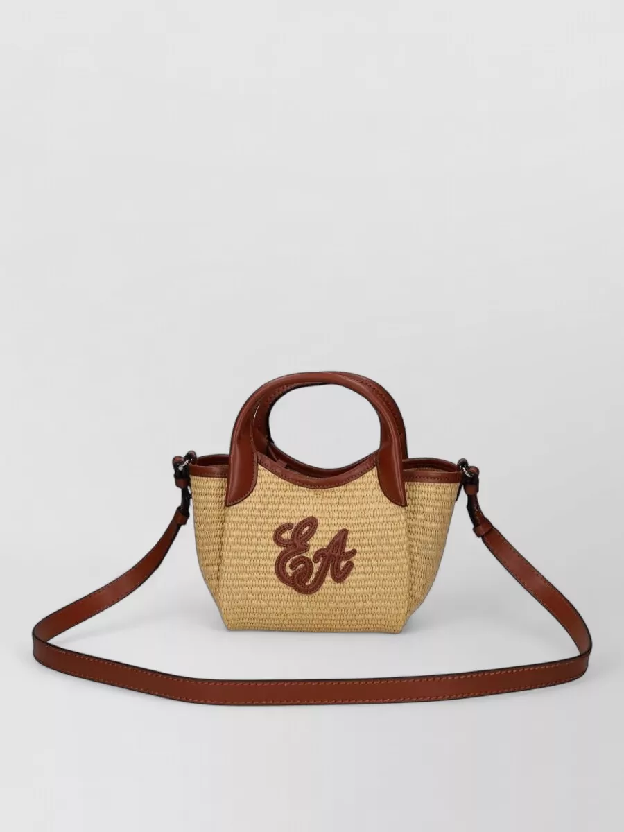 Emporio Armani Woven Mini Tote Bag