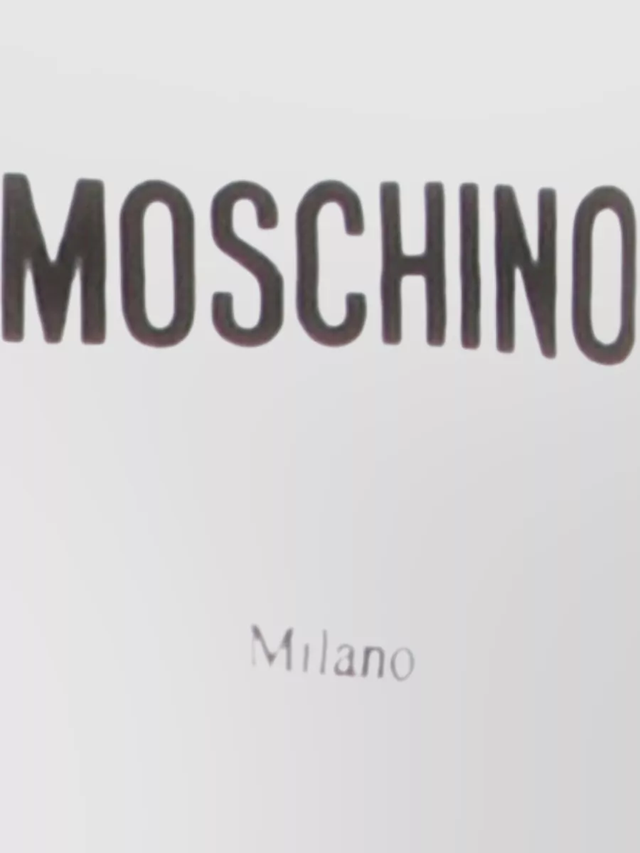 Moschino Crew Neck Graphic Print Short Sleeve T-Shirt