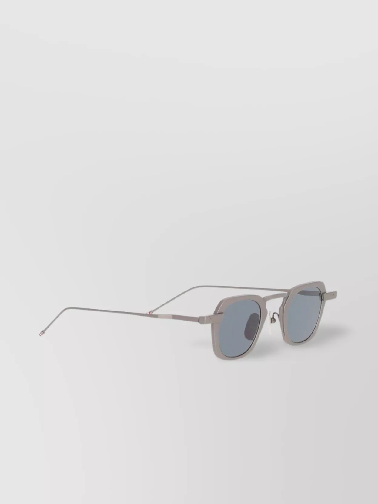 Thom Browne Metal Frame Rectangular Sunglasses Slim Temples