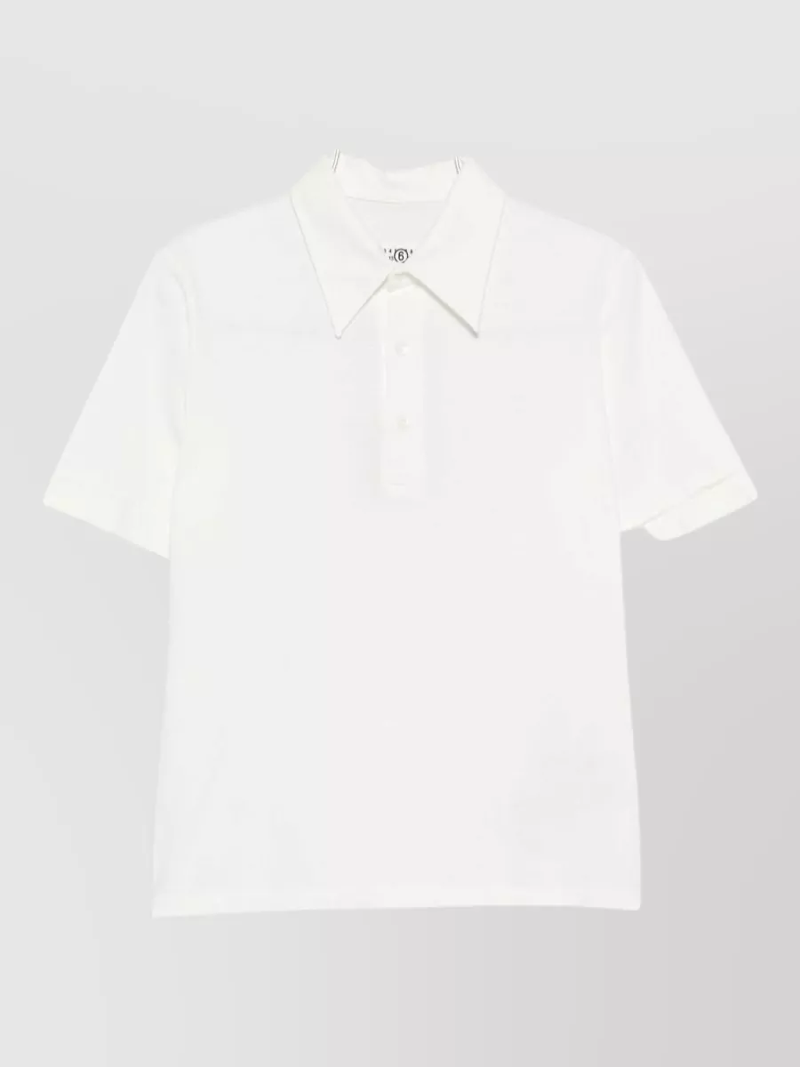 Mm6 Maison Margiela cotton short-sleeve polo shirt