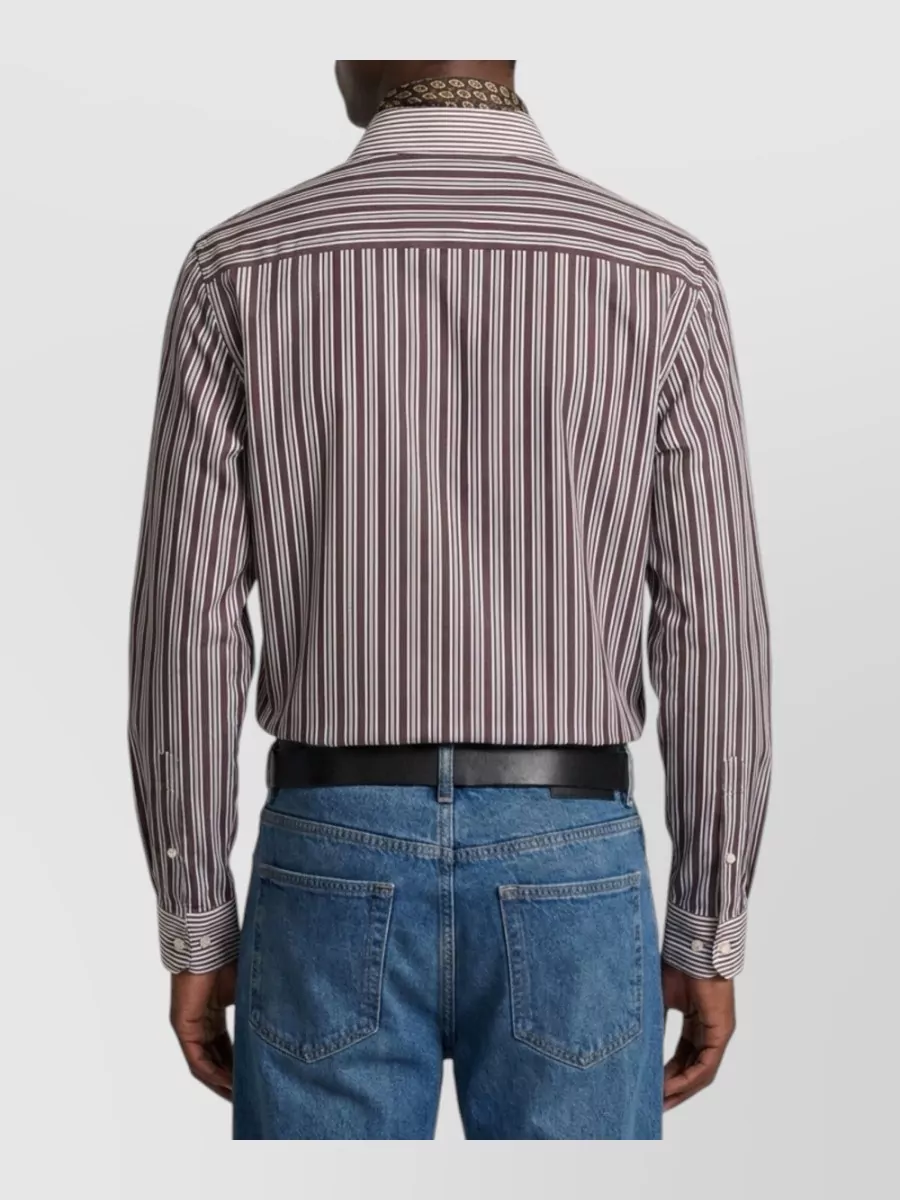Saint Laurent Striped Cotton Shirt
