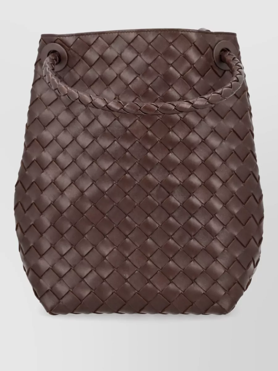 Bottega Veneta Andiamo Small Bucket Bag Woven Handle