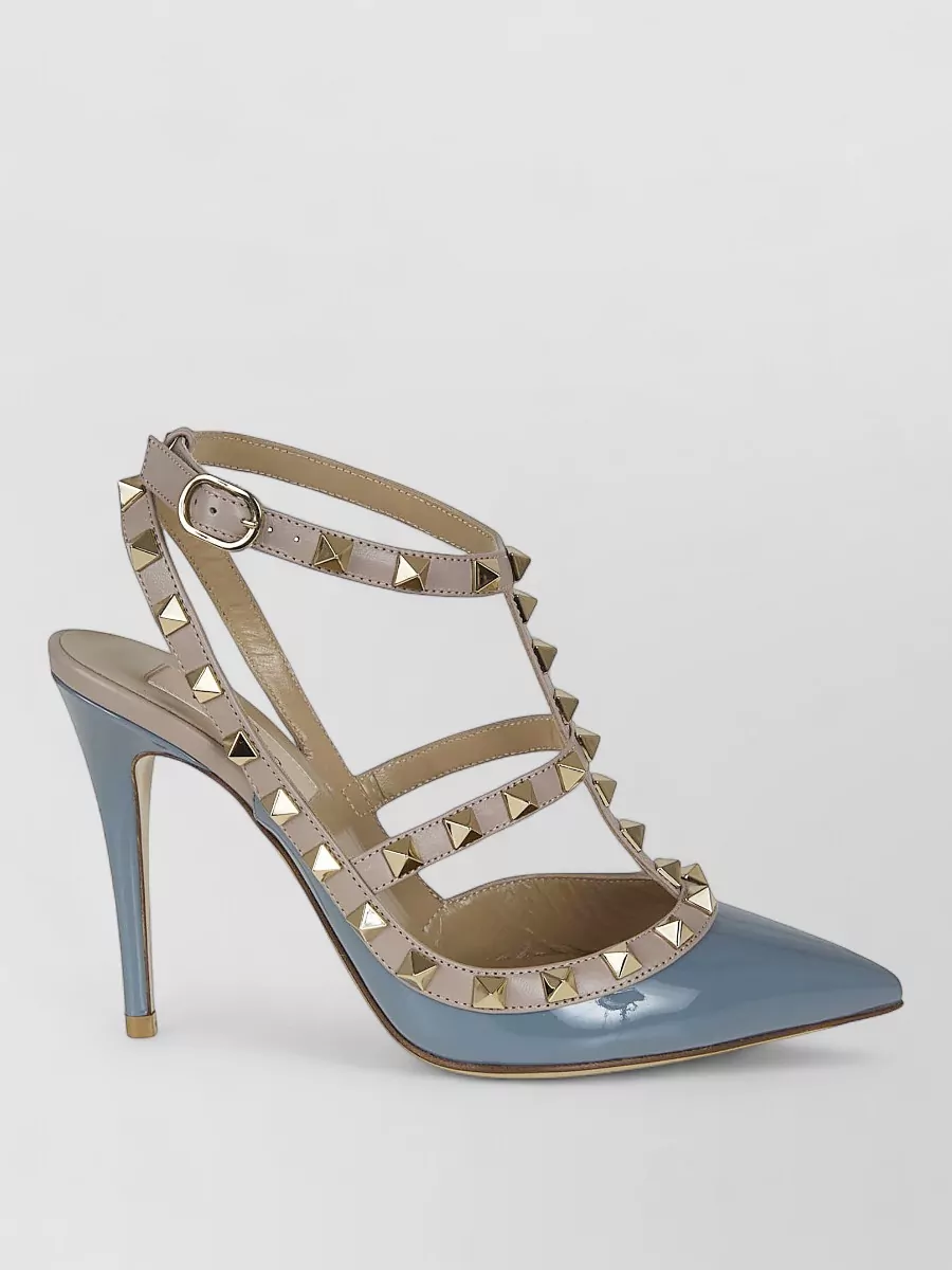 Valentino Garavani Rockstud Leather Pumps Pointed Toe Straps