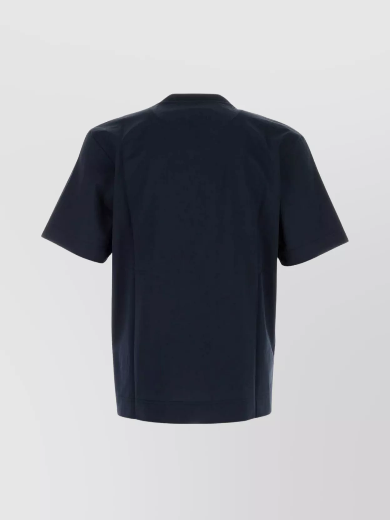Fendi Crew Neck Cotton T-shirt With Short Sleeves In Blue