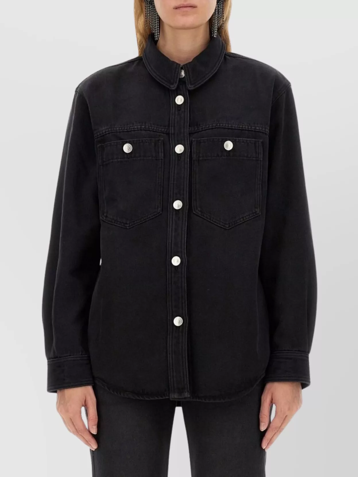 Isabel Marant "talbot" Shirt Collared Chest Pockets