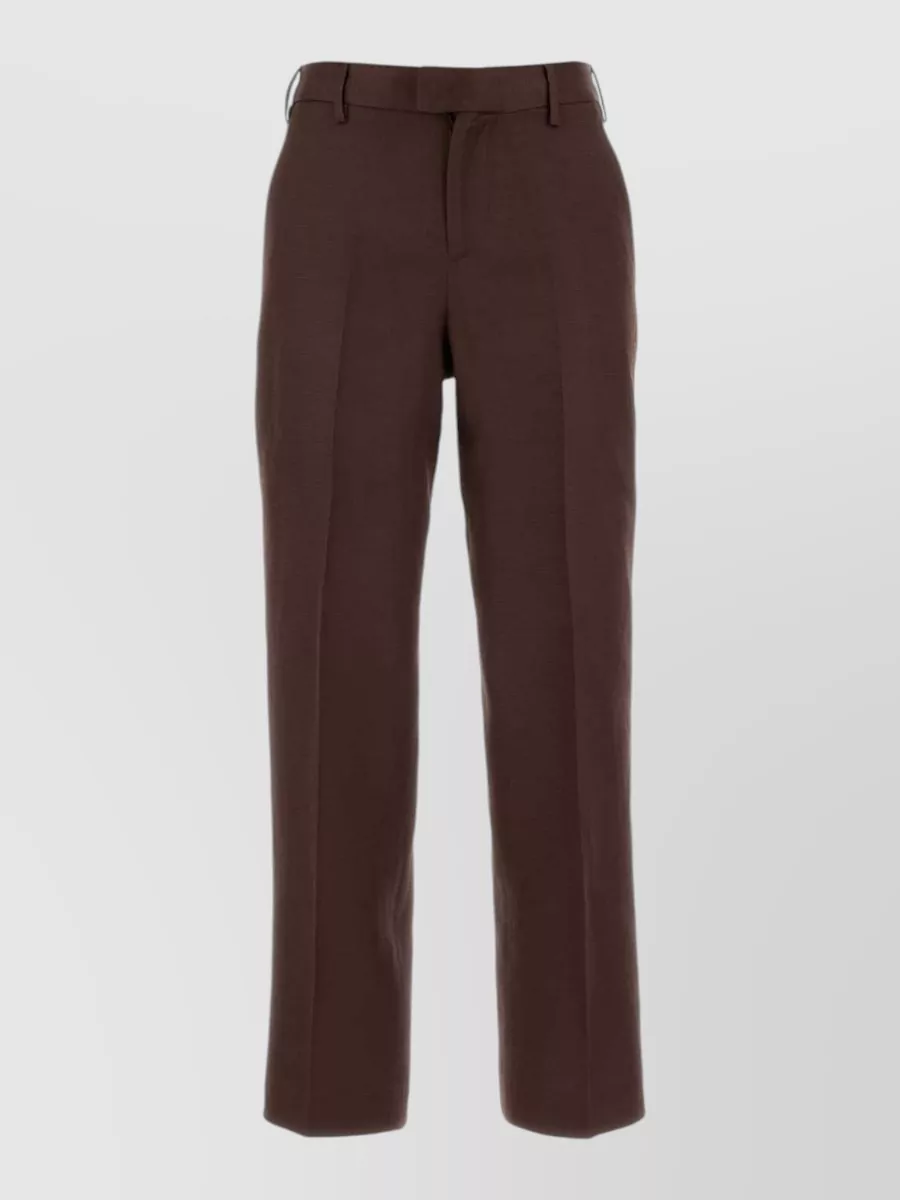Pt Torino twill straight trousers