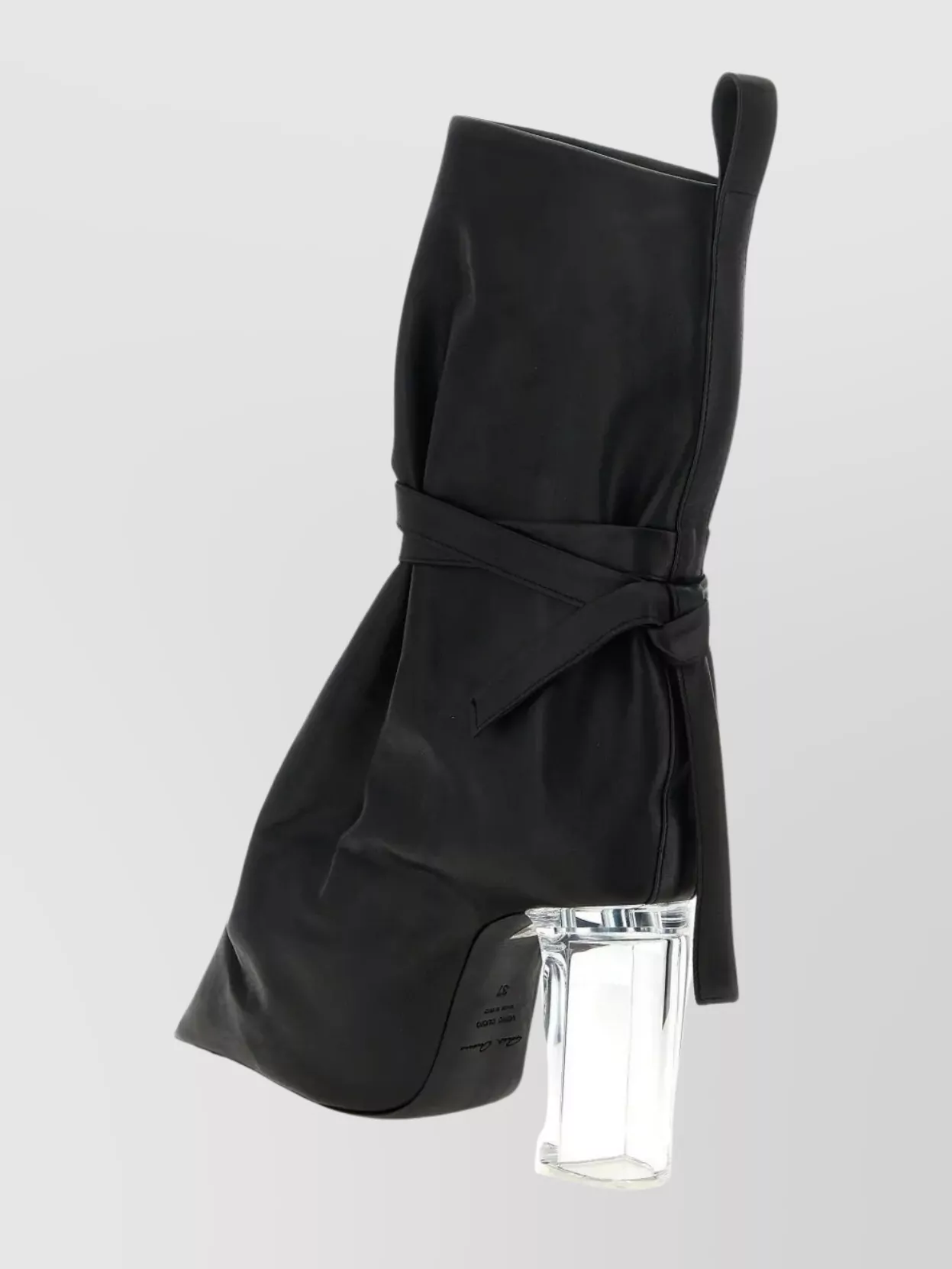 Rick Owens Leather Boots Transparent Heel