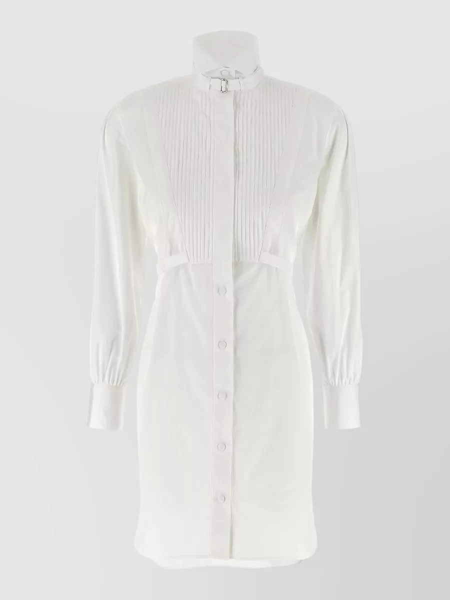 Mc Queen cotton pleated shirt dress