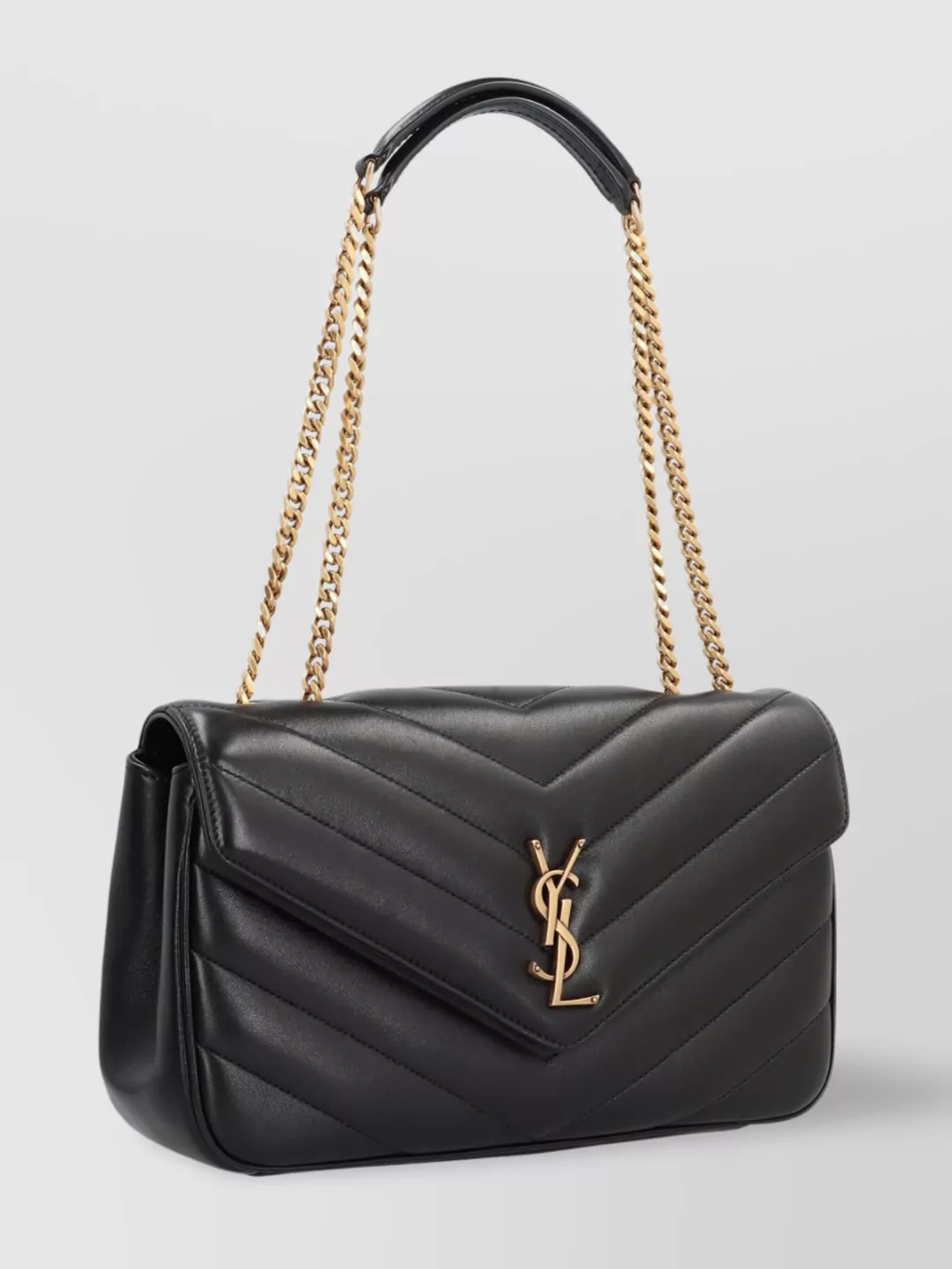 Saint Laurent Loulou Media Leather Bag