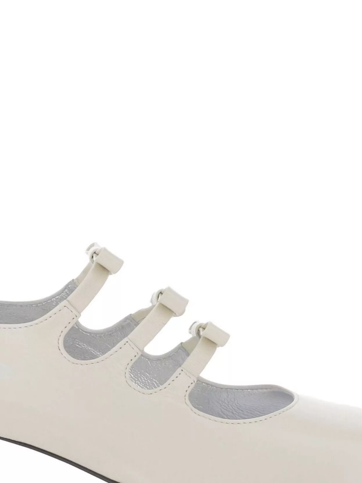 Shop Carel Paris Leather Mary Jane Pumps With Block Heel In White