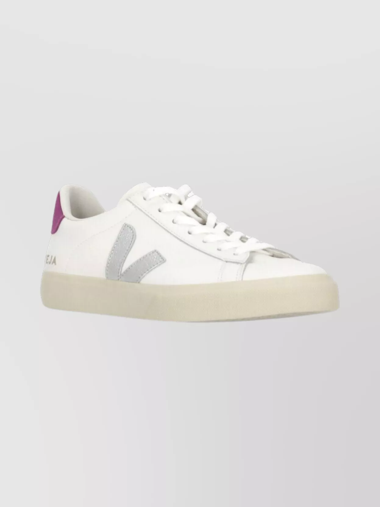 Veja Round Toe Low Top Sneakers With Logo