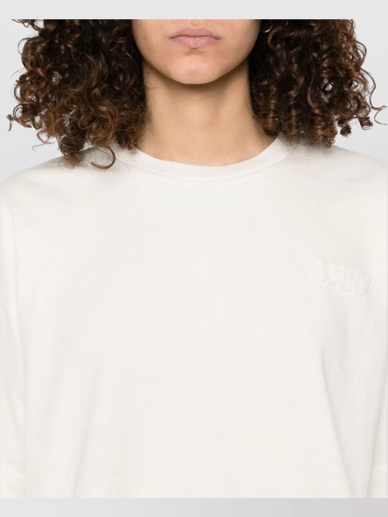 Autry Short Sleeve Cropped Crew Neck T-Shirt